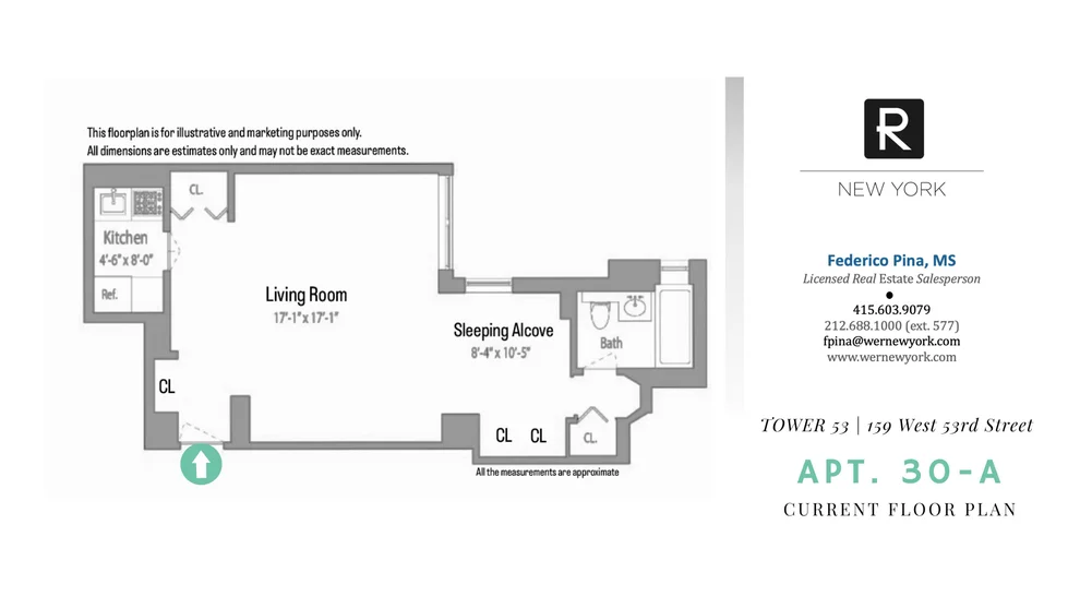 Unit for sale at 159 W 53rd Street, Manhattan, NY 10019