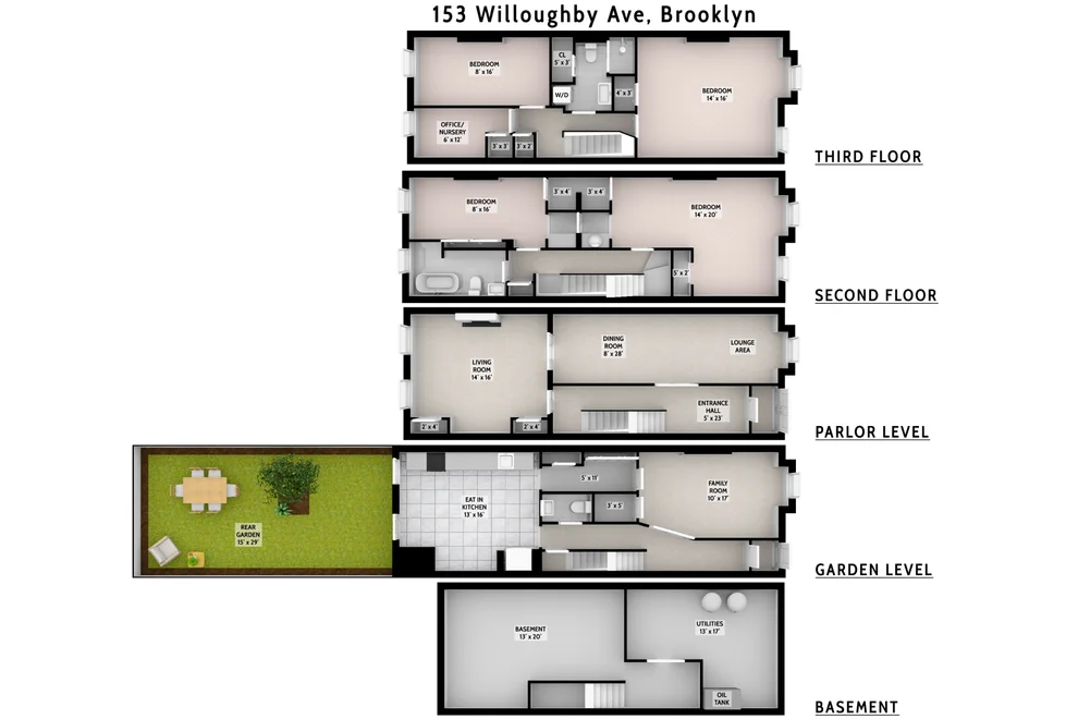 Unit for sale at 153 WILLOUGHBY Avenue, Brooklyn, NY 11205