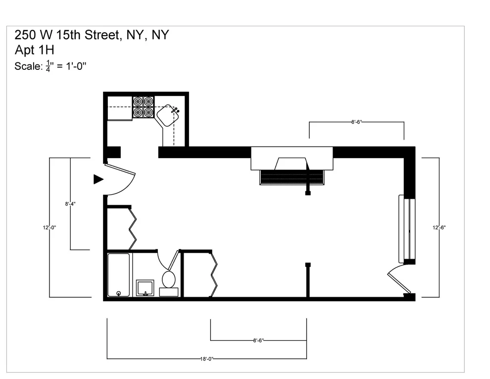 Unit for sale at 250 W 15th Street, Manhattan, NY 10011