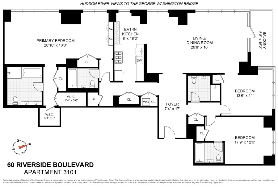 Unit for sale at 60 RIVERSIDE Boulevard, Manhattan, NY 10069