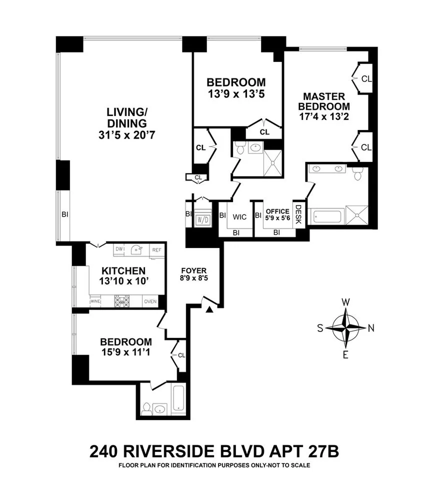 Unit for sale at 240 Riverside Boulevard, Manhattan, NY 10069