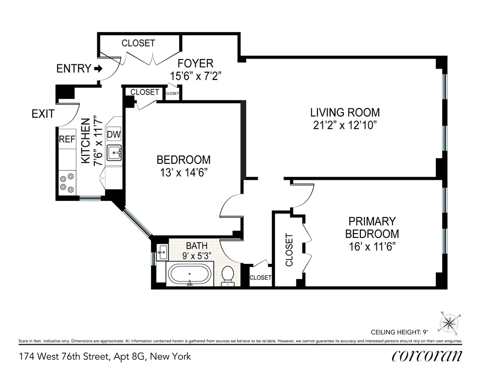 Unit for sale at 174 W 76TH Street, Manhattan, NY 10023