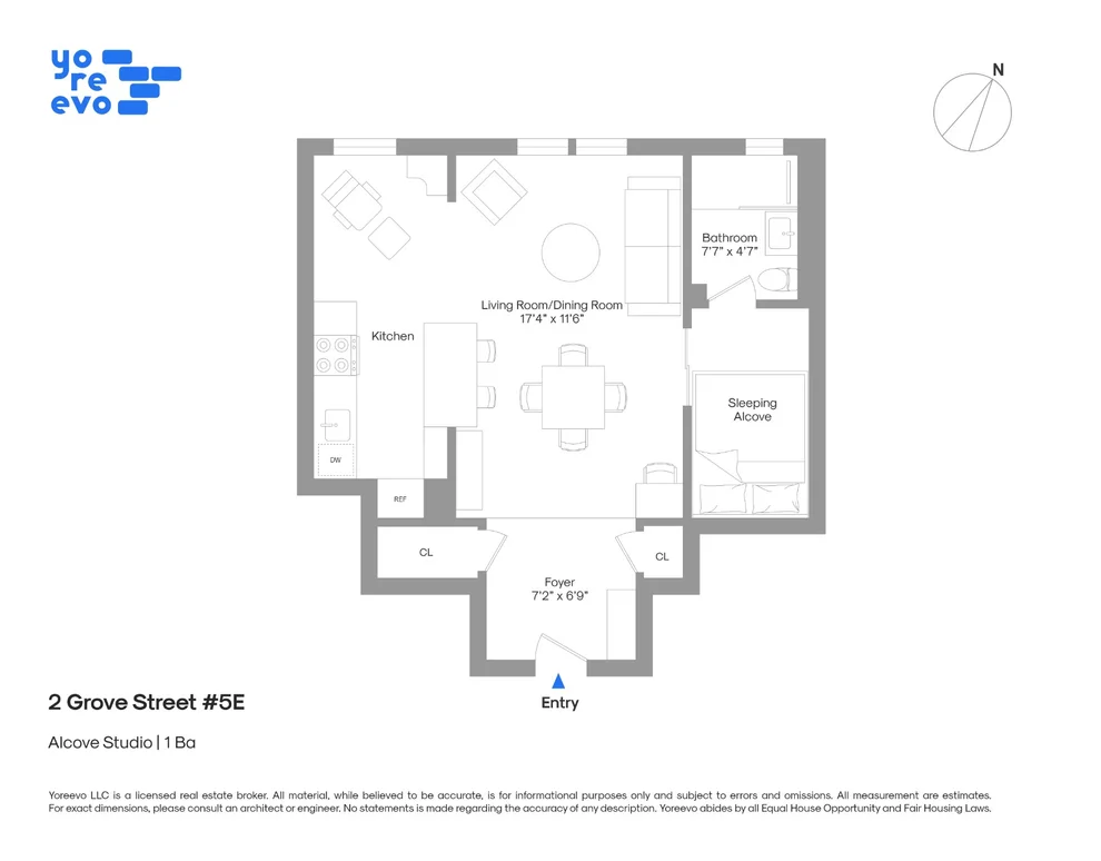 Unit for sale at 2 Grove Street, Manhattan, NY 10014