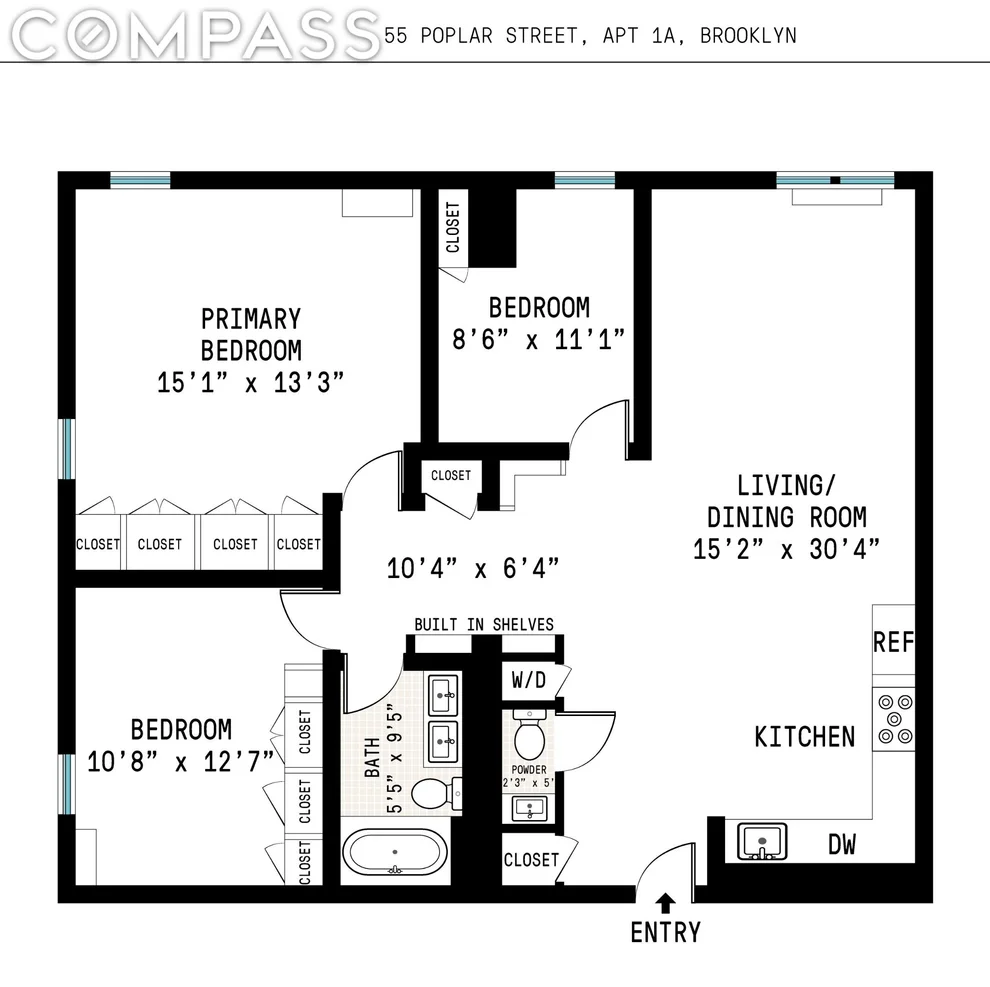 Unit for sale at 55 Poplar Street, Brooklyn, NY 11201