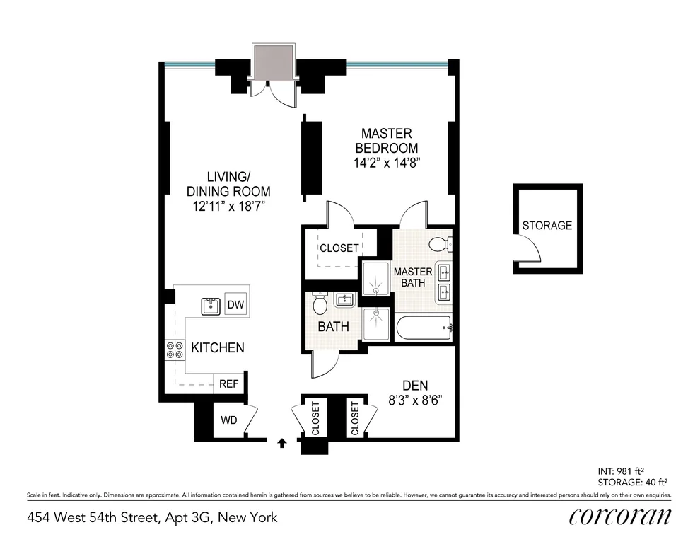 Unit for sale at 454 W 54TH Street, Manhattan, NY 10019