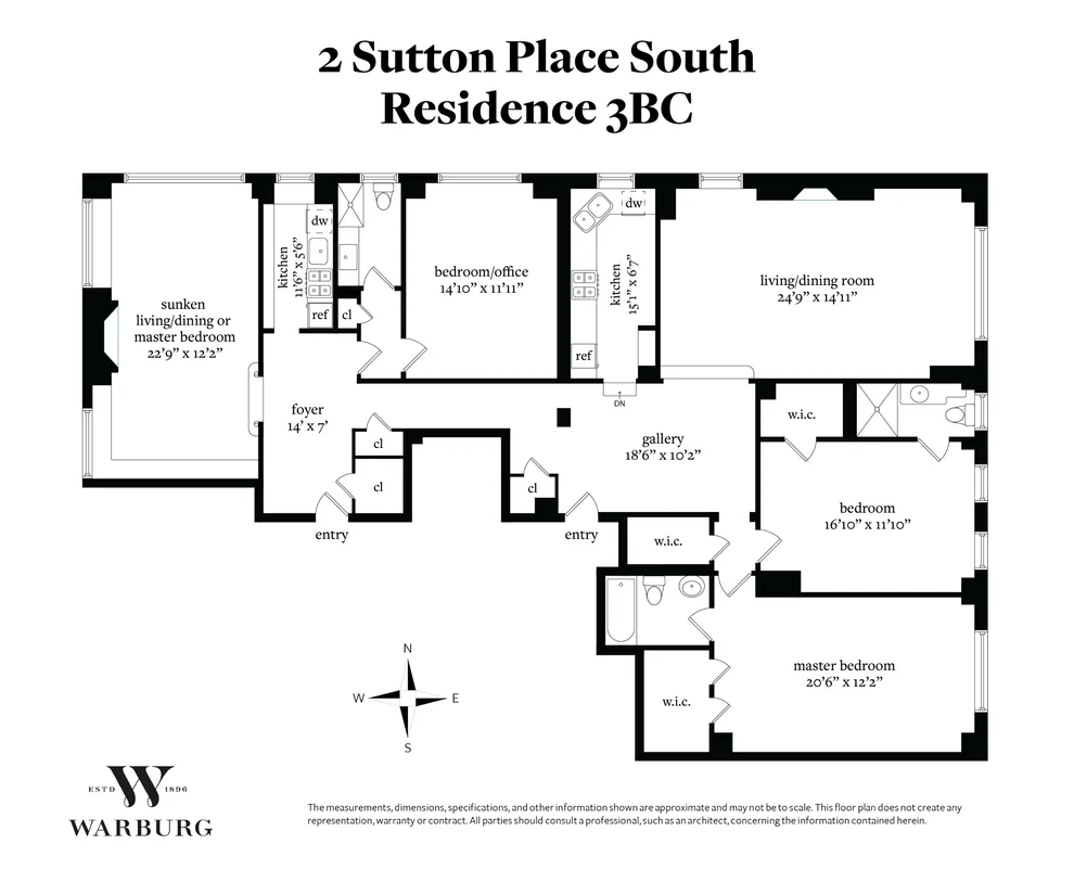 Unit for sale at 2 SUTTON Place S, Manhattan, NY 10022