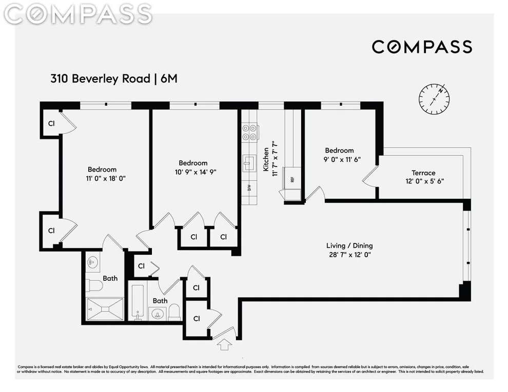 Unit for sale at 310 Beverley Road, Brooklyn, NY 11218