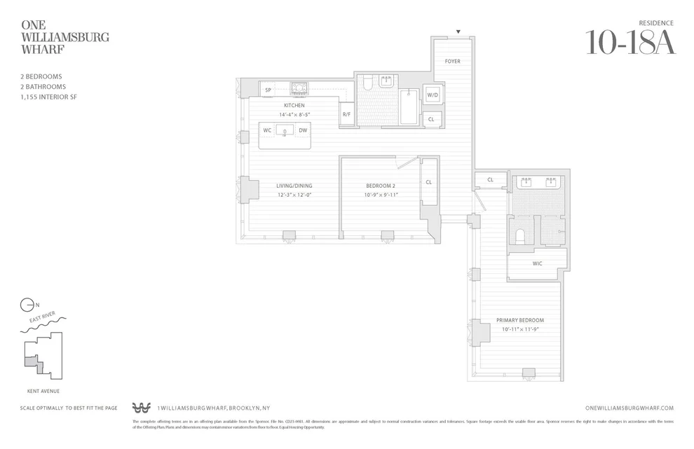 Unit for sale at 480 KENT Avenue, Brooklyn, NY 11249