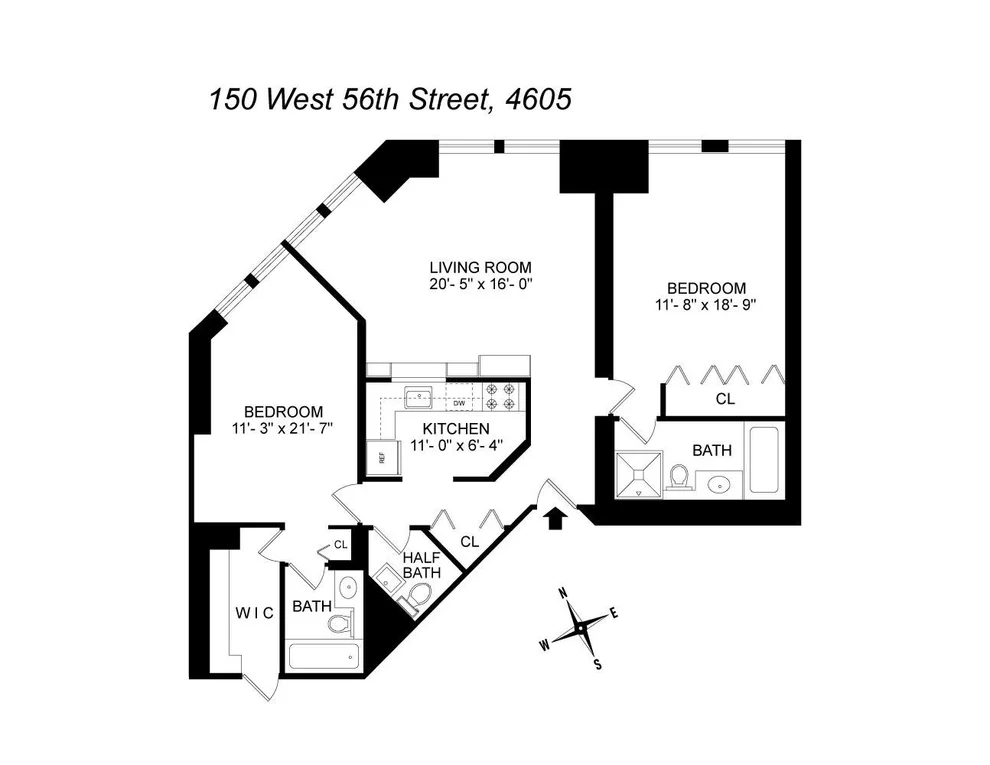 Unit for sale at 150 W 56TH Street, Manhattan, NY 10019