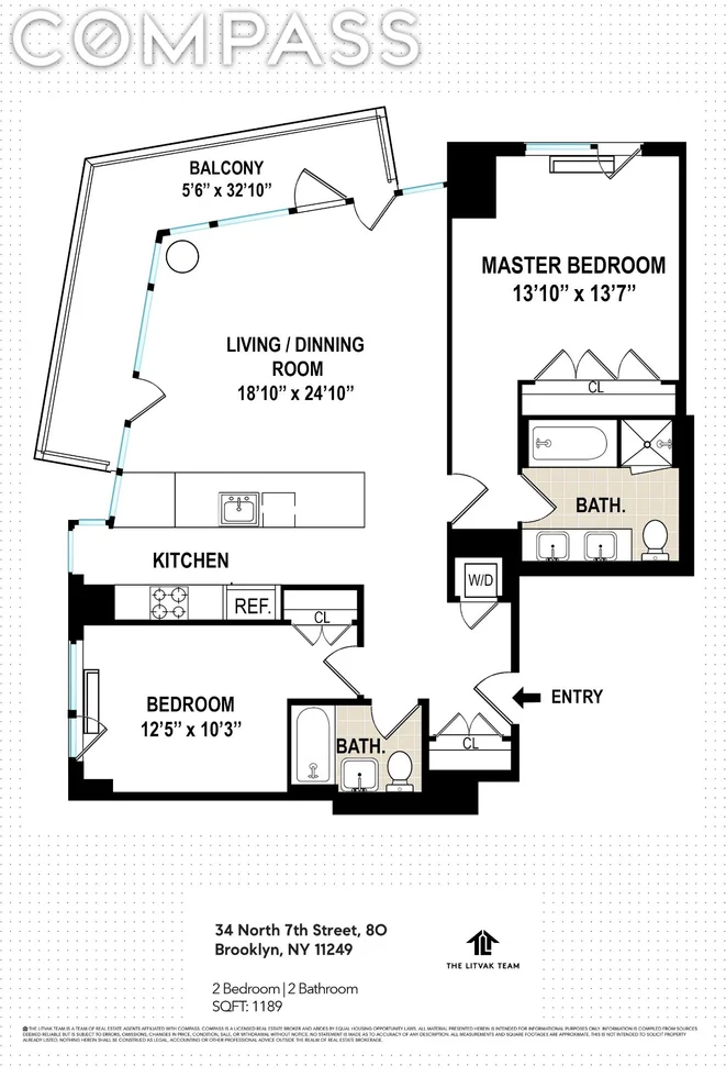 Unit for sale at 34 N 7th Street, Brooklyn, NY 11249