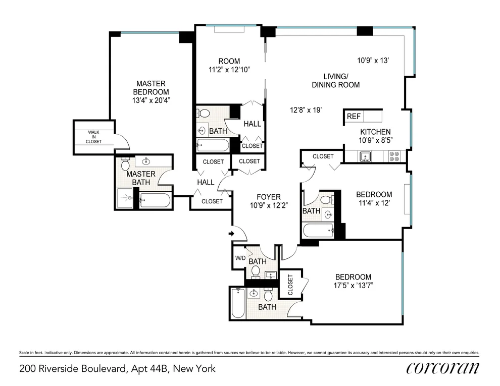 Unit for sale at 200 Riverside Boulevard, Manhattan, NY 10069