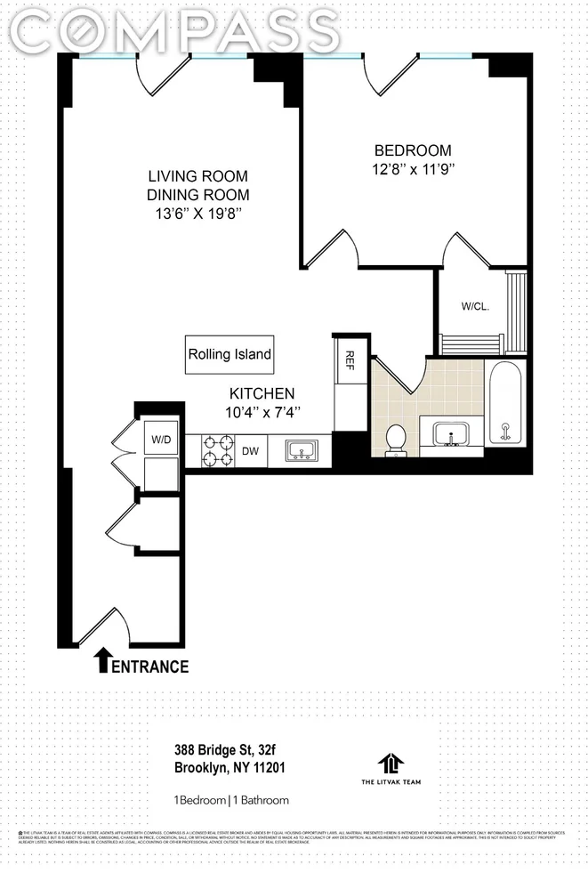 Unit for sale at 388 Bridge Street, Brooklyn, NY 11201