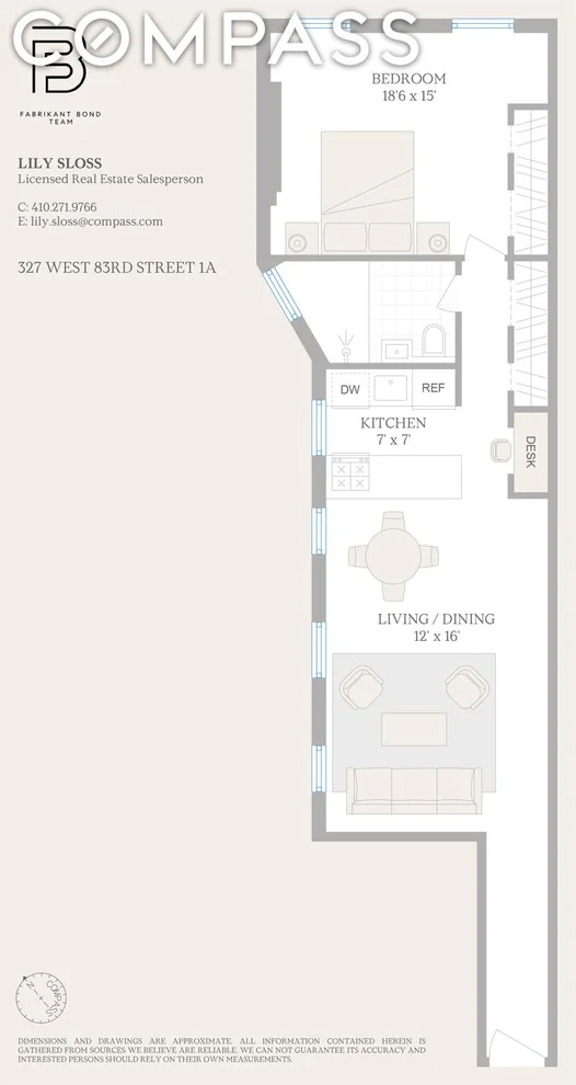 Unit for sale at 327 W 83rd Street, Manhattan, NY 10024
