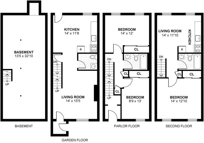 Unit for sale at 13 DEWEY Place, Brooklyn, NY 11233