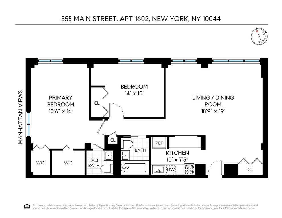 Unit for sale at 555 MAIN Street, Manhattan, NY 10044