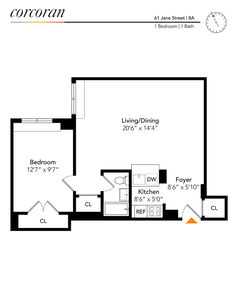 Unit for sale at 61 JANE Street, Manhattan, NY 10014