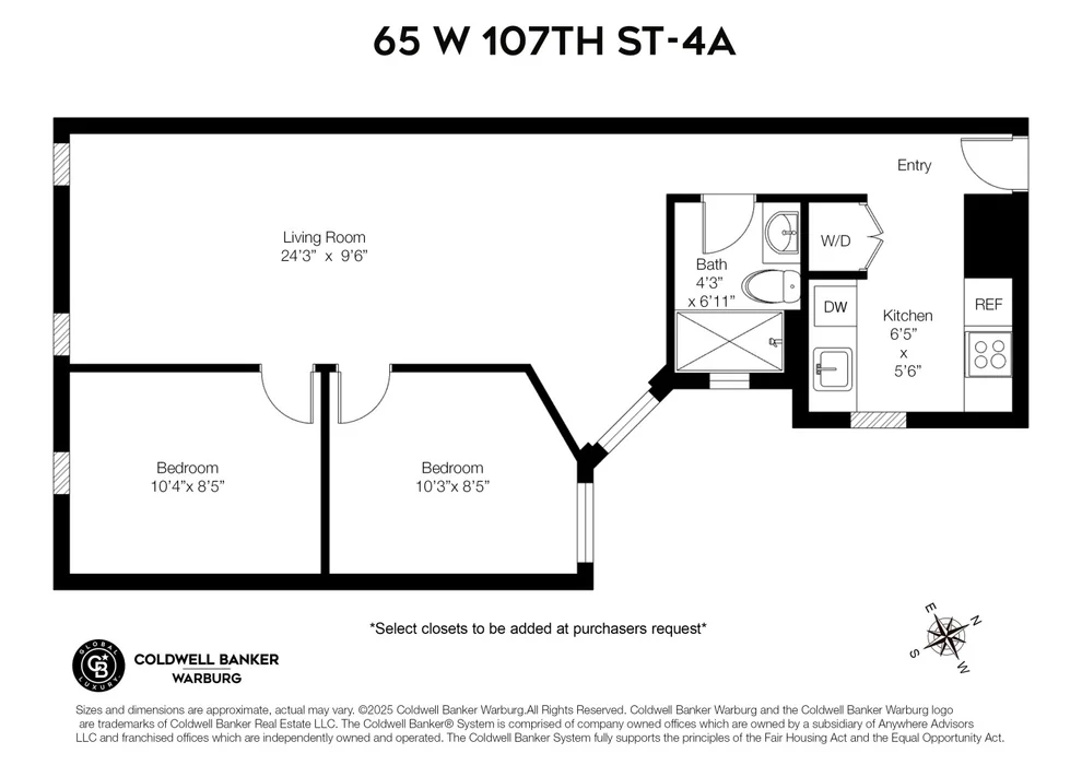 Unit for sale at 65 W 107TH Street, Manhattan, NY 10025