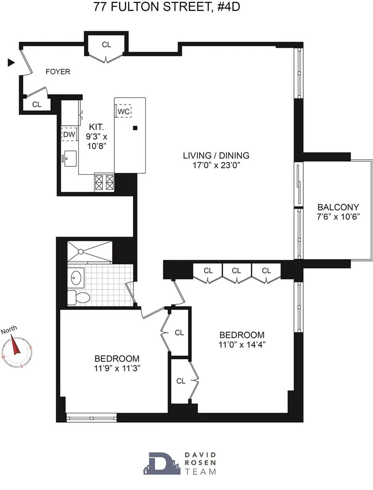 Unit for sale at 77 Fulton Street, Manhattan, NY 10038
