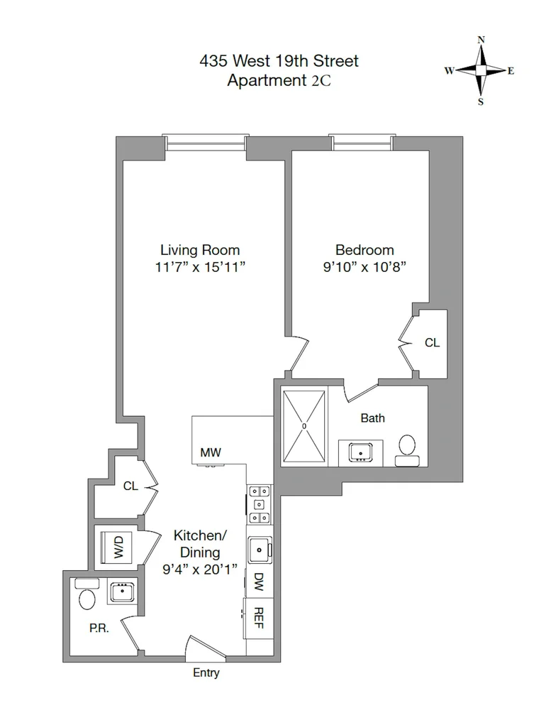 Unit for sale at 435 W 19TH Street, Manhattan, NY 10011