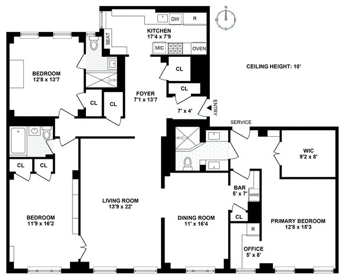 Unit for sale at 2 BEEKMAN Place, Manhattan, NY 10022