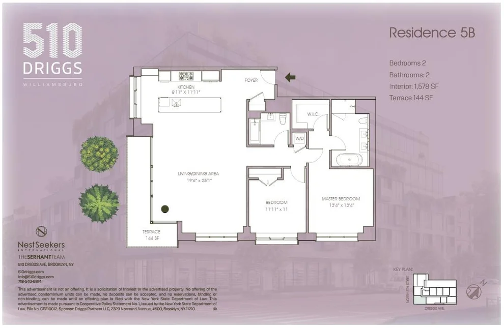 Unit for sale at 510 Driggs Avenue, Brooklyn, NY 11211