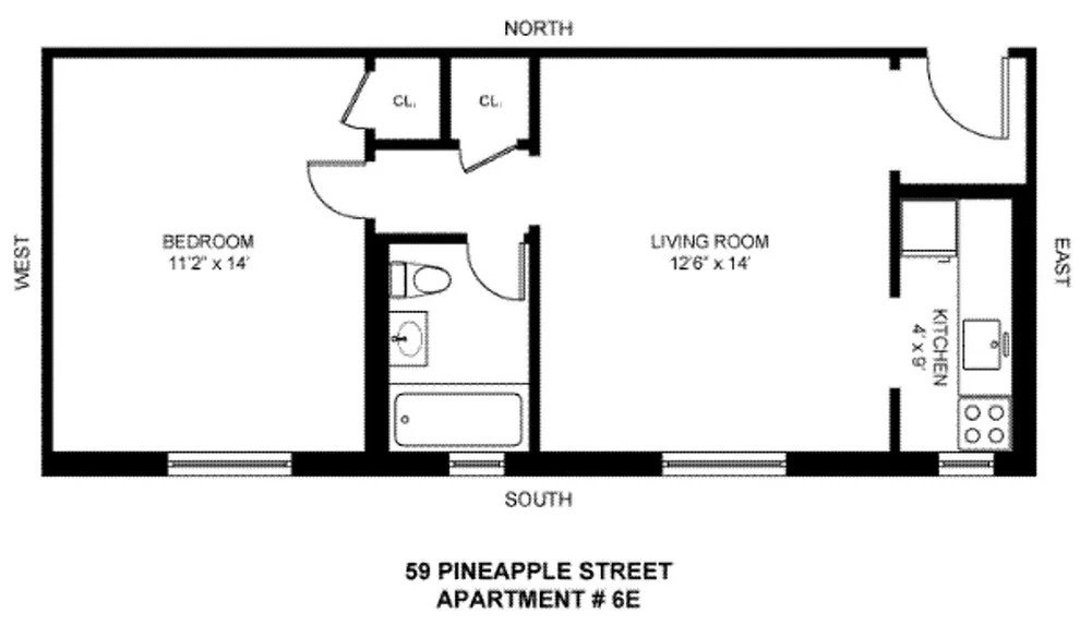 Unit for sale at 59 PINEAPPLE Street, Brooklyn, NY 11201