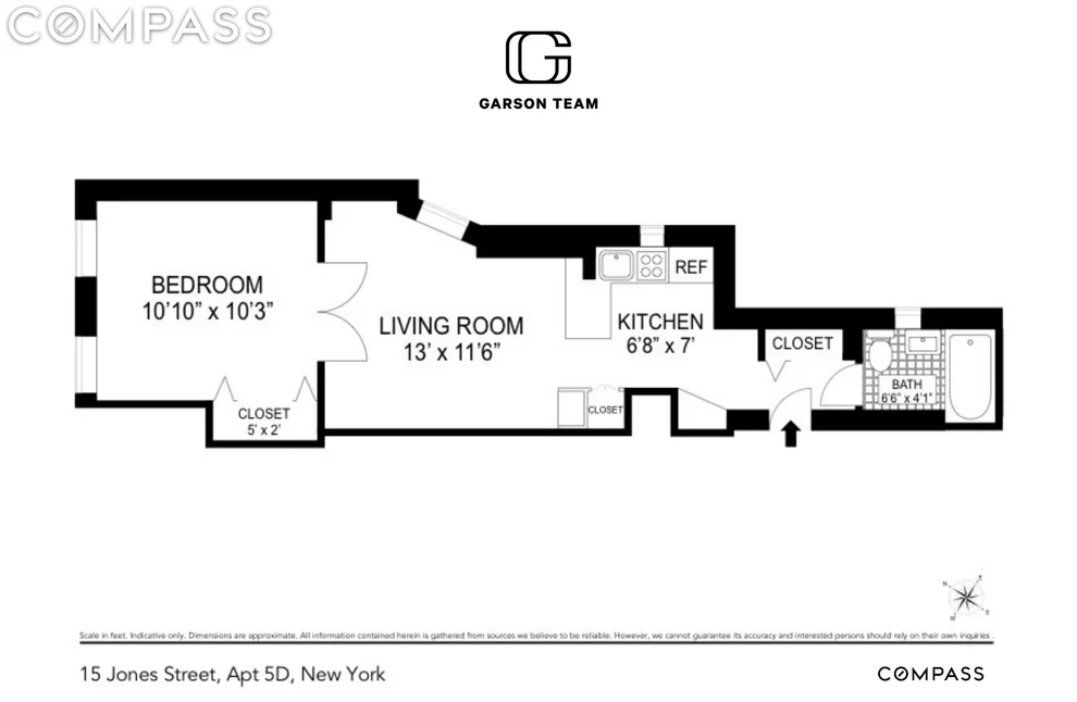 Unit for sale at 15 Jones Street, Manhattan, NY 10014