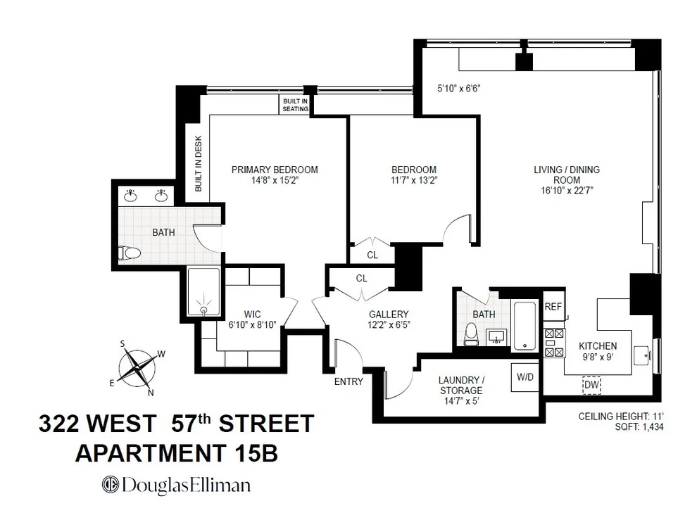 Unit for sale at 322 W 57TH Street, Manhattan, NY 10019