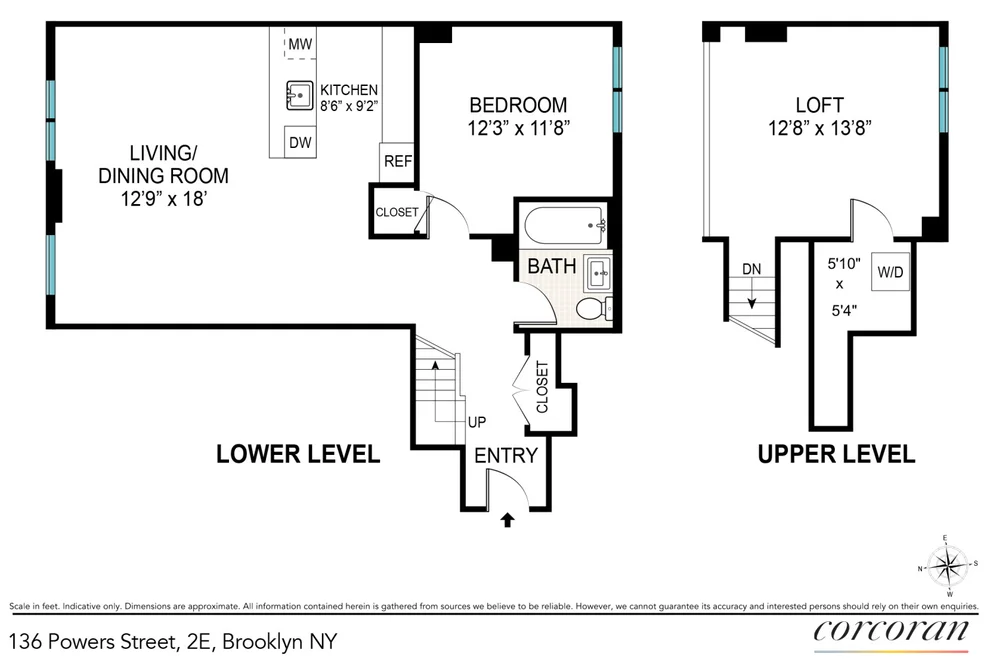 Unit for sale at 136 POWERS Street, Brooklyn, NY 11211