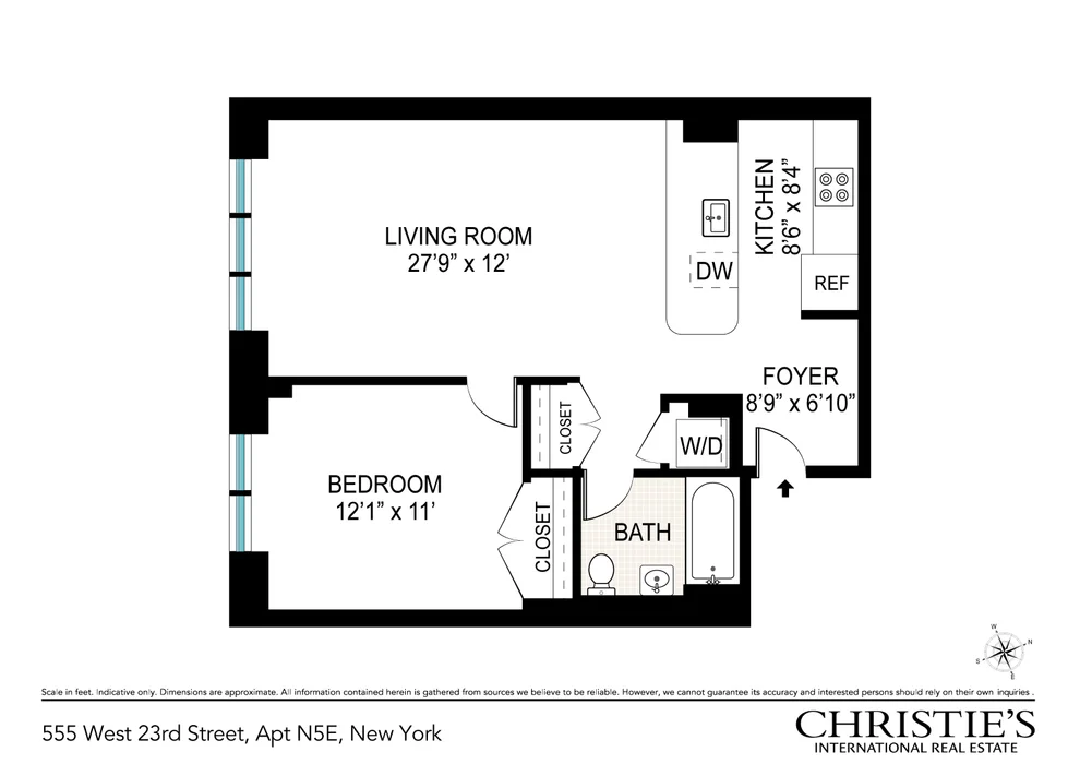 Unit for sale at 555 W 23RD Street, Manhattan, NY 10011