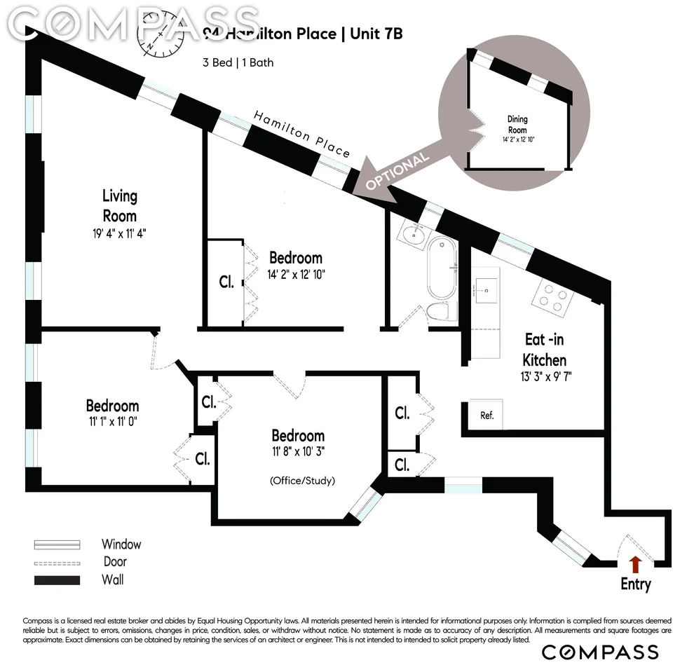 Unit for sale at 94 Hamilton Place, Manhattan, NY 10031