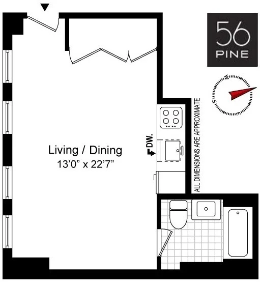 Unit for sale at 56 PINE Street, Manhattan, NY 10005
