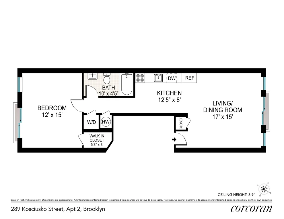 Unit for sale at 289 KOSCIUSZKO Street, Brooklyn, NY 11221