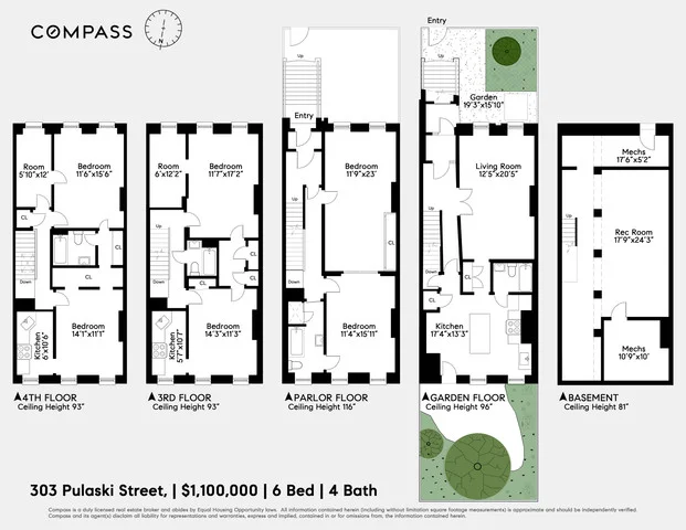 Unit for sale at 303 Pulaski Street, Brooklyn, NY 11206