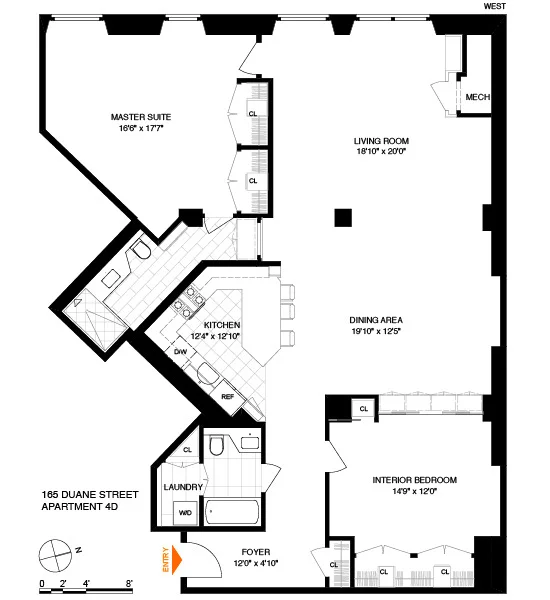 Unit for sale at 165 DUANE Street, Manhattan, NY 10013