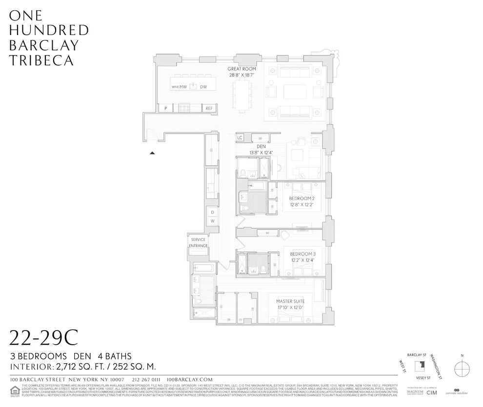 Unit for sale at 100 Barclay Street, Manhattan, NY 10007