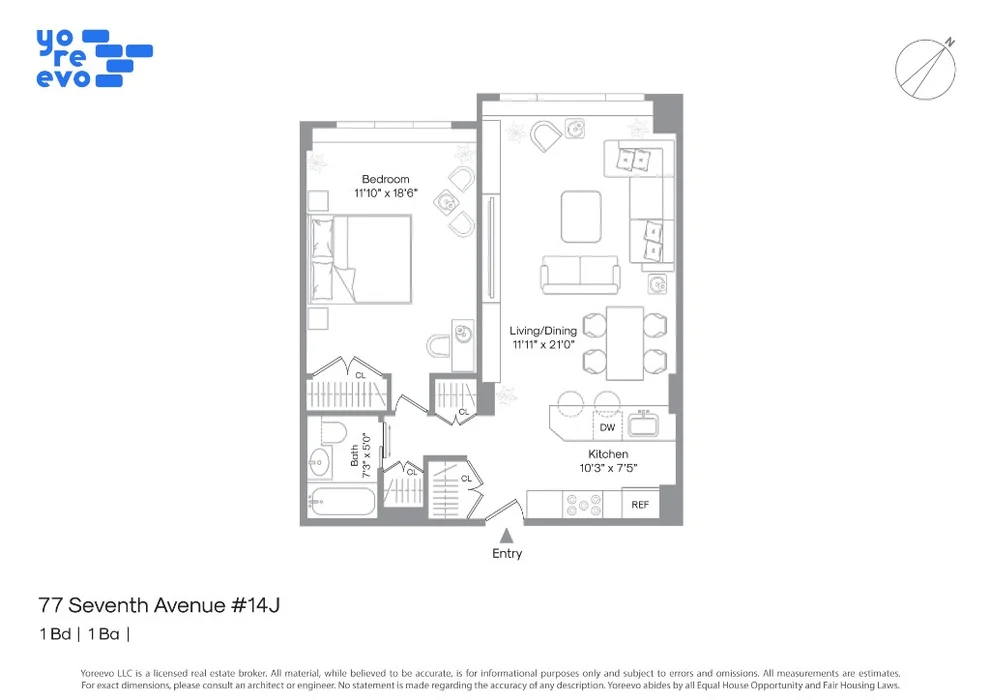 Unit for sale at 77 7th Avenue, Manhattan, NY 10011