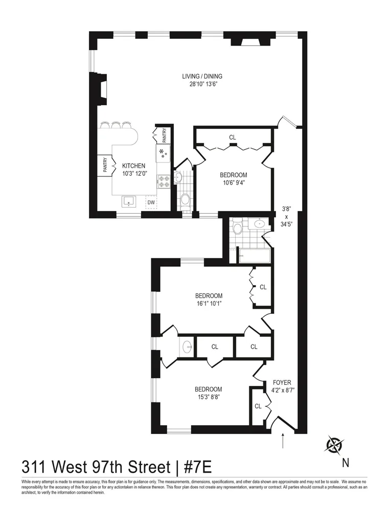 Unit for sale at 311 W 97TH Street, Manhattan, NY 10025