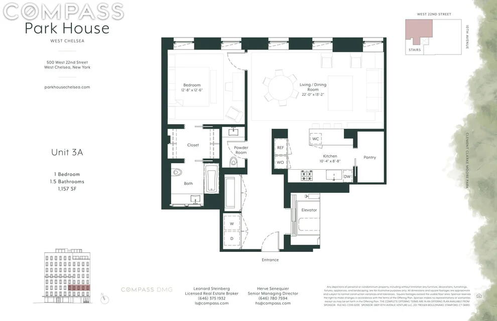 Unit for sale at 500 W 22nd Street, Manhattan, NY 10011