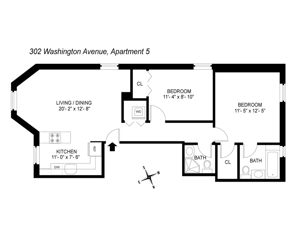 Unit for sale at 302 WASHINGTON Avenue, Brooklyn, NY 11205