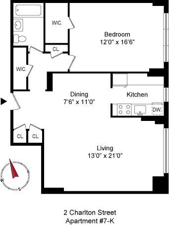 Unit for sale at 2 CHARLTON Street, Manhattan, NY 10014