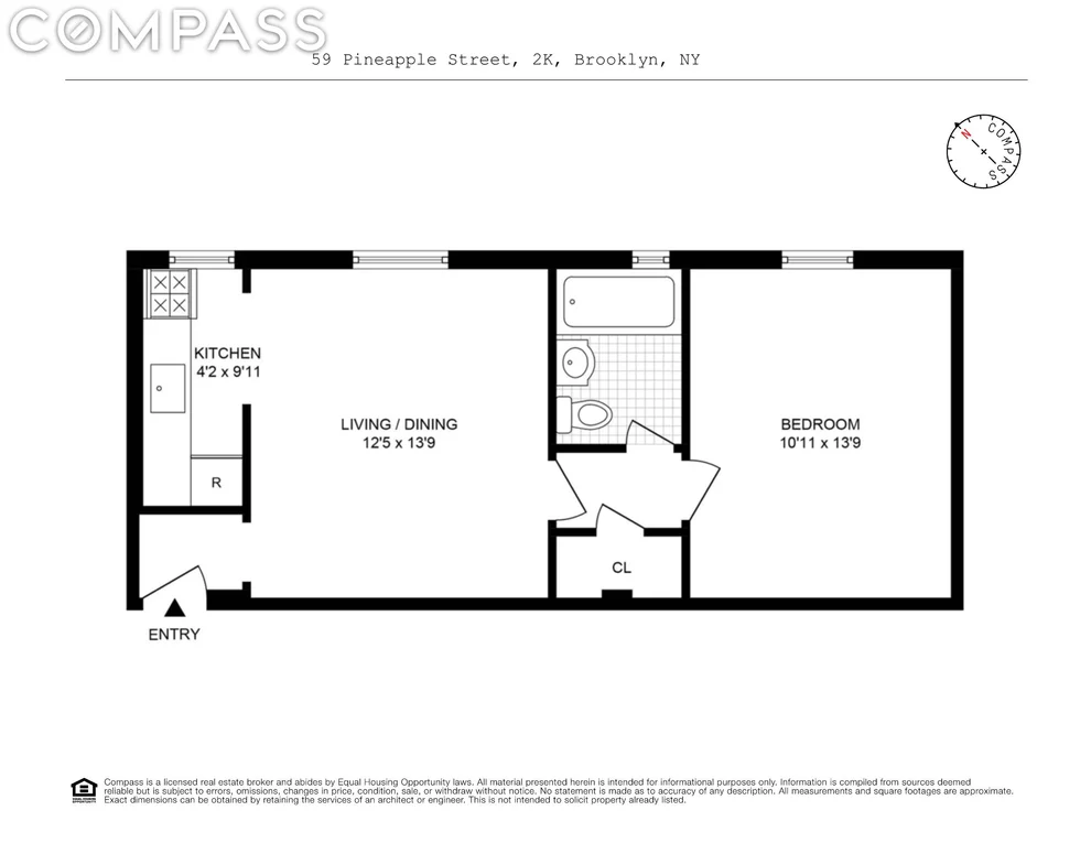 Unit for sale at 59 Pineapple Street, Brooklyn, NY 11201