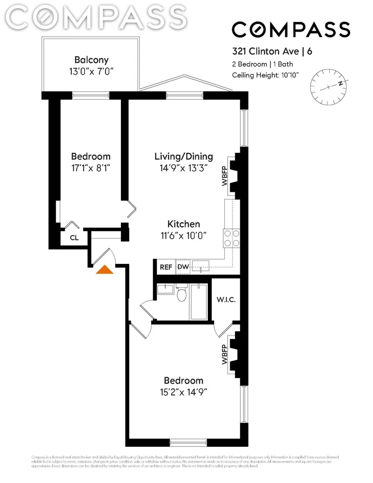Unit for sale at 321 Clinton Avenue, Brooklyn, NY 11205
