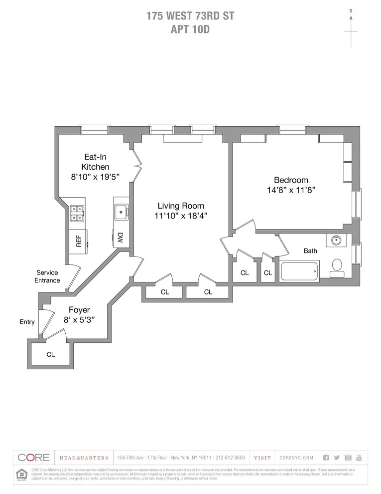 Unit for sale at 175 W 73RD Street, Manhattan, NY 10023
