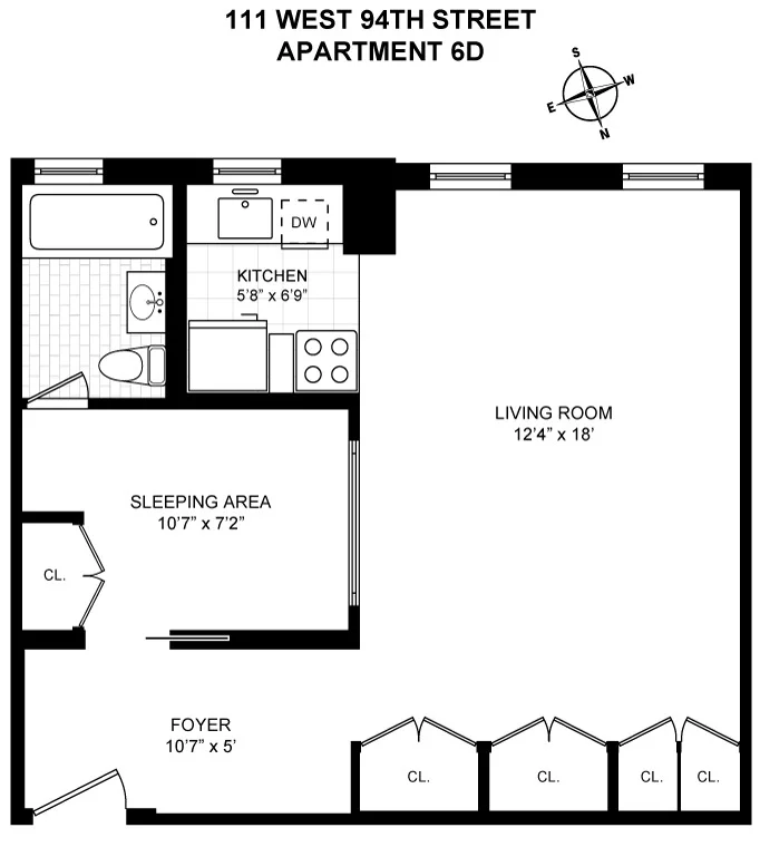 Unit for sale at 111 W 94TH Street, Manhattan, NY 10025
