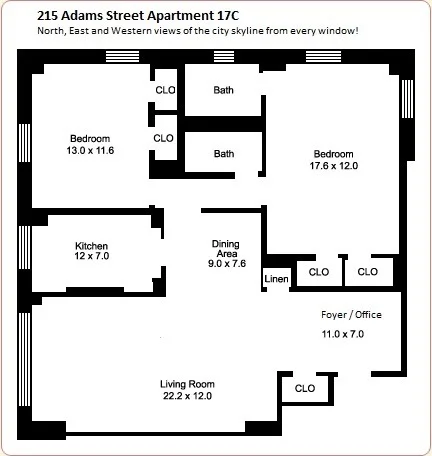 Unit for sale at 215 ADAMS Street, Brooklyn, NY 11201