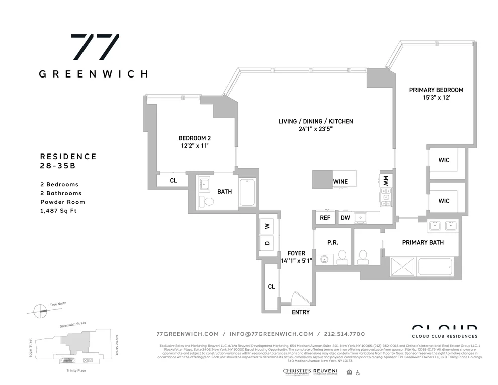 Unit for sale at 77 GREENWICH Street, Manhattan, NY 10006