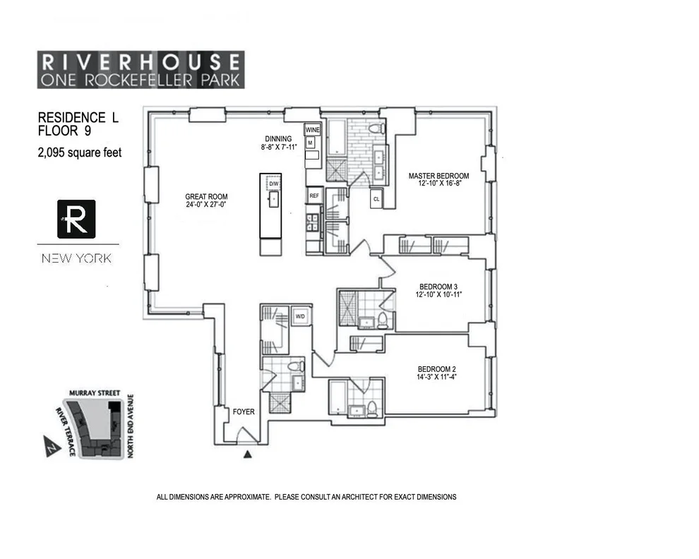 Unit for sale at 2 River Terrace, Manhattan, NY 10282