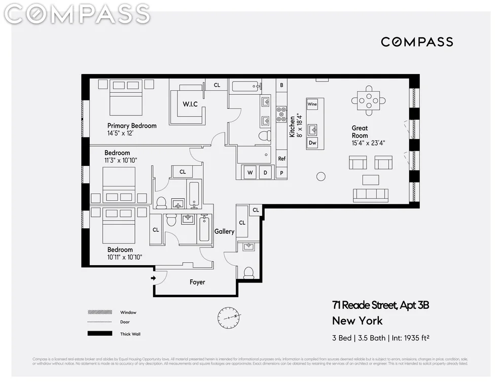 Unit for sale at 71 Reade Street, Manhattan, NY 10007