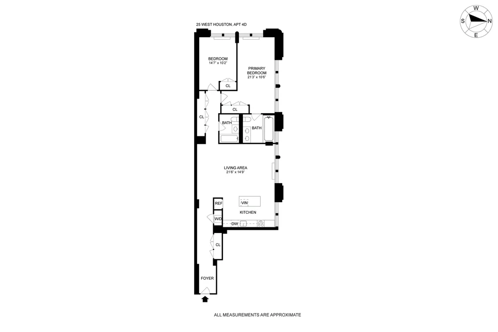 Unit for sale at 25 W HOUSTON Street, Manhattan, NY 10012